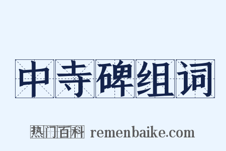 中寺碑组词是什么意思的图片